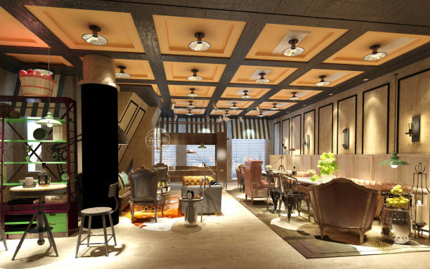 istock 3D render of cafetaria and restaurant 1171705275