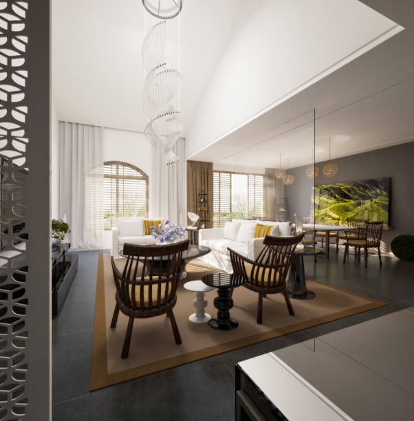 istock 3D Render of Living room 1171705616