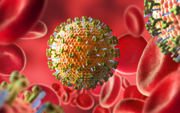 foto stock de virus 3d illustration - influenza a virus - fotografias e filmes do acervo