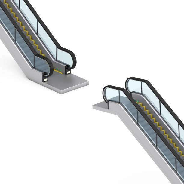 istock Modern Escalator or Electric Stairs. 3d Rendering 1171721783