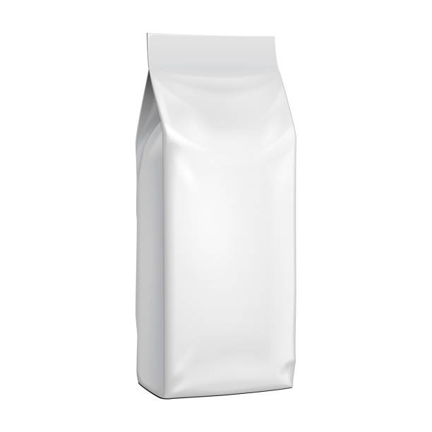 istock Blank Stand Up Pouch Snack Sachet Bag With Handle. Mock Up, Template. Illustration Isolated On White Background. Ready For Your Design. Product Packaging. Vector EPS10 1171724007