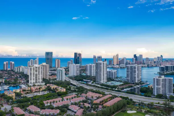 Aerial image Aventura Florida scenic landscape photo