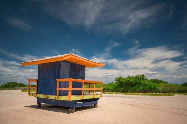 istock Old retired lifeguard tower on Miami Beach Florida 1171727519
