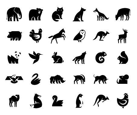 Animals Logos Collection Stock Illustration - Download Image Now - Zoo,  Icon, Animal - iStock