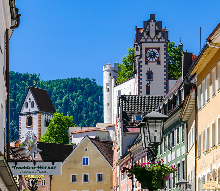 FUSSEN, Germany- The Wonderful Historical Town Fuessen in Bavaria