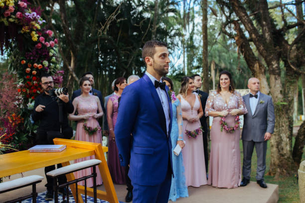 istock Groom waiting the bride in the altar 1171733537