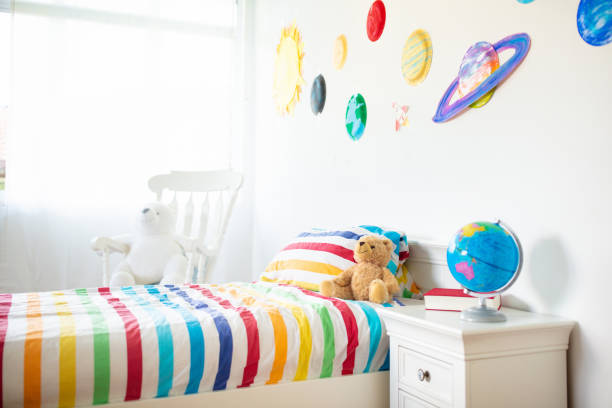 istock Kids room with space decoration. Child bedroom. 1171734847