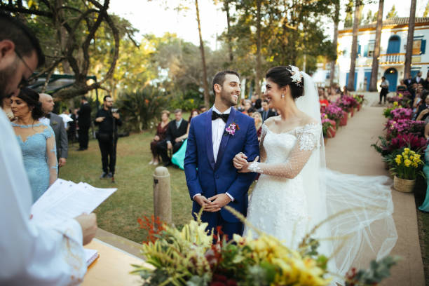 istock Bride and groom in the altar 1171734941