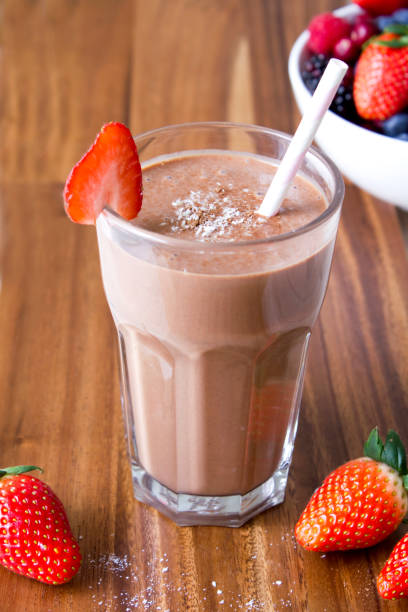 choklad smoothie - yoghurt chocolate bowl bildbanksfoton och bilder