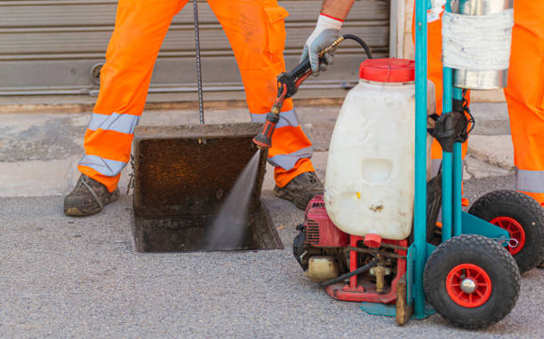istock disinfestation cockroaches in the sewer system with spraying of pyrethroid insecticides. 1171739497