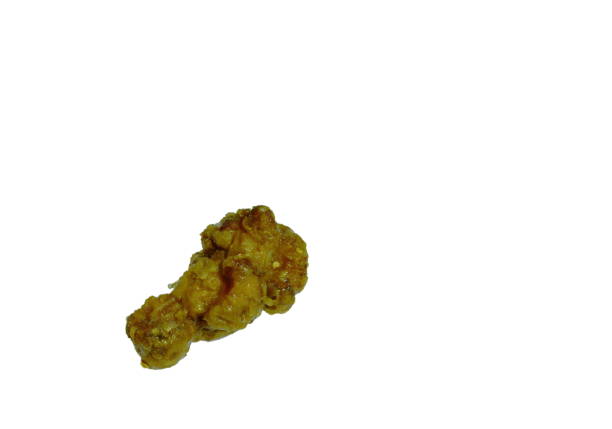 istock crispy fried chicken leg with spicy herb sauce on white background 1171739664