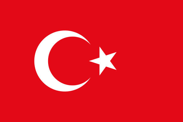 türkiye - türk bayrağı stock illustrations