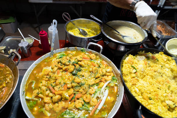 istock creole barbecue buffet in seychelles 1171744964