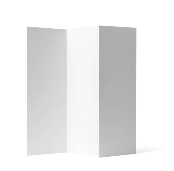 istock folded leaflet white blank paper template book desktop calendar 1171749917