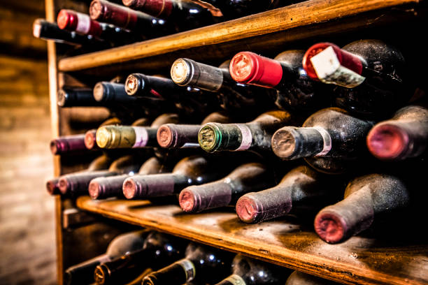istock Old and dusty bottle of wine 1171750170