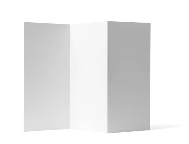 istock folded leaflet white blank paper template book desktop calendar 1171750217