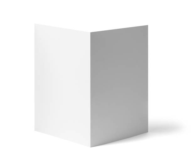 istock folded leaflet white blank paper template book desktop calendar 1171750322
