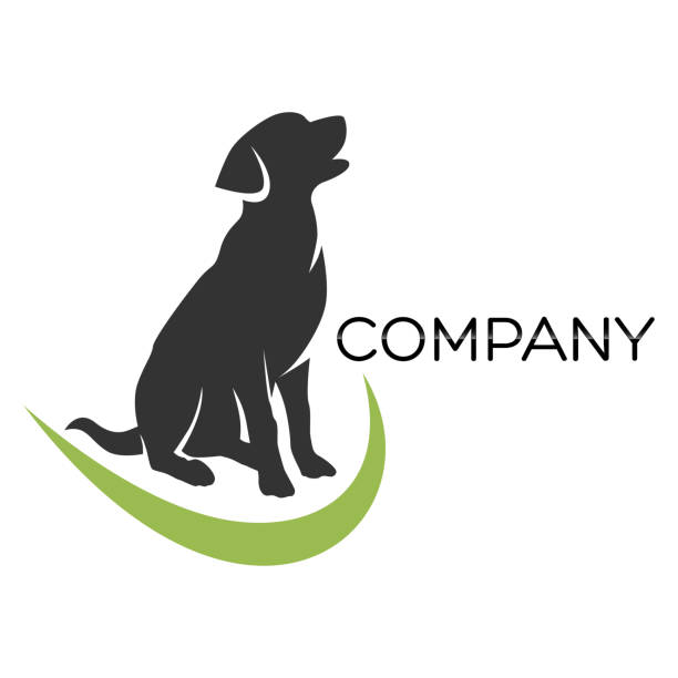 Dog Labrador symbol Dog Labrador symbol retriever stock illustrations
