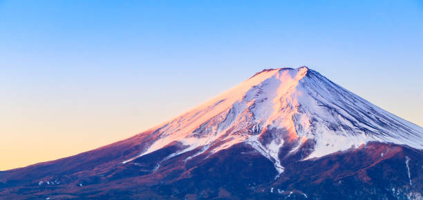istock Mount Fuji during the snow-covered winter in Japan 1171751384