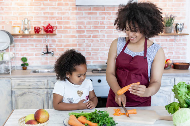istock Mother and daughter cooking together 1171752942