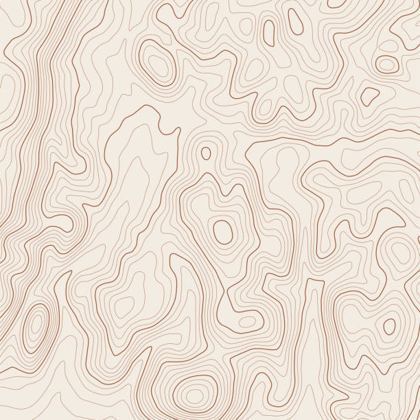 ilustrações de stock, clip art, desenhos animados e ícones de topographic map background stock illustration - relief map topography extreme terrain mountain