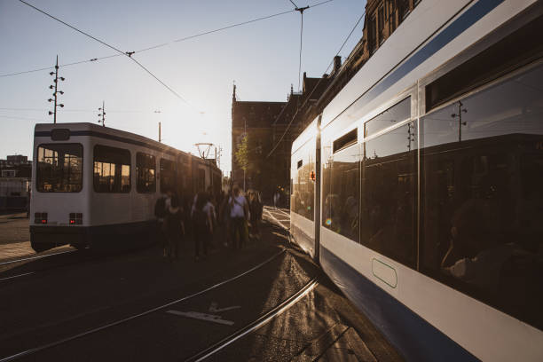 istock Amsterdam tram at central station 1171755419