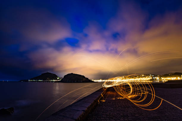 istock Donostia San Sebastian sparks spinning Basque Country 1171757147
