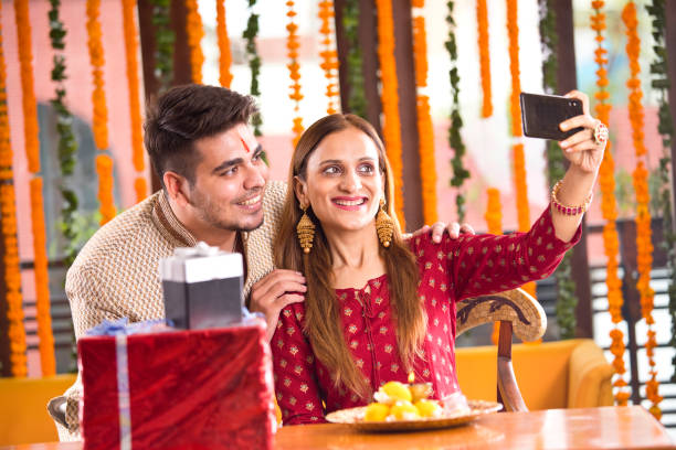 istock Indian brother and sister taking selfie 1171757157