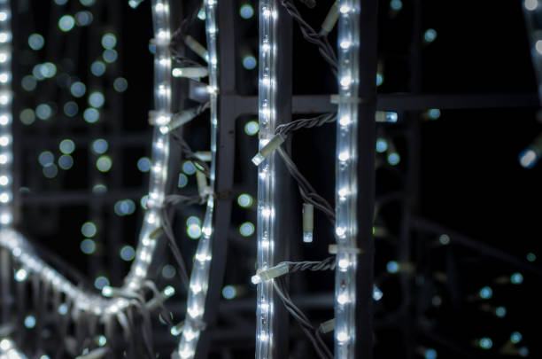 istock abstract background pattern small lamps on a black background close up 1171764810