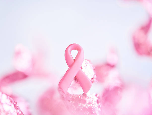 October Breast Cancer Awareness month, Pink Ribbon on pink background for supporting people living and illness. International Women, Mother and World cancer day concept