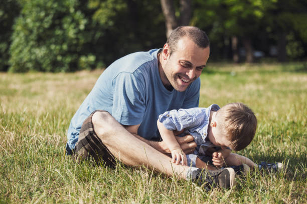 istock Single father and son hanging out outdoors 1171771623