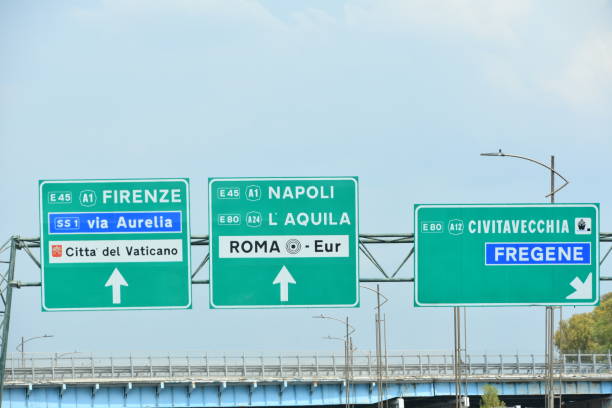 istock Road sign, ITALY 1171773576