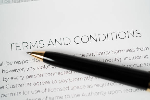 istock Terms and conditions with pen 1171783919