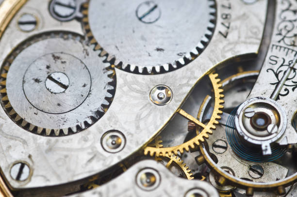 istock Clockwork, gears in an old watch. Teamwork concept, idea, technology, eternity, business. Macro 1171785095