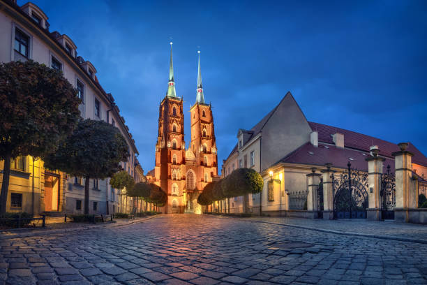 istock Wroclaw, Poland. View of Cathedral at dusk 1171785375