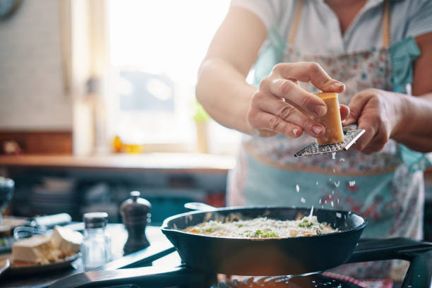 istock Preparing Frittata with Green Asparagus, Peas and Parmesan 1171786429