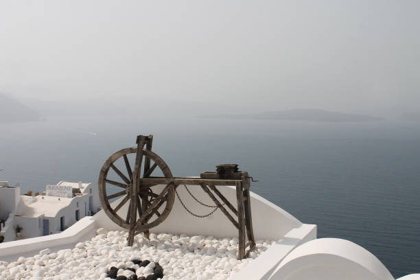 Two empty beach chairs with a magnificent view to the sea.