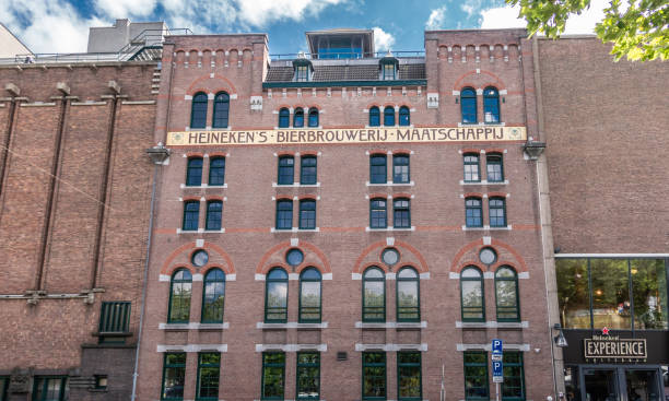 Historic Heineken brewery in Amsterdam, the Netherlands. stock photo