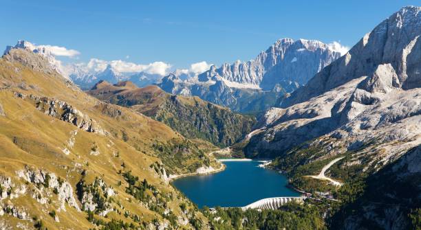 Lake Fedaia and Mount Civetta