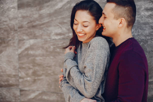 istock Couple in a winter park 1171797141