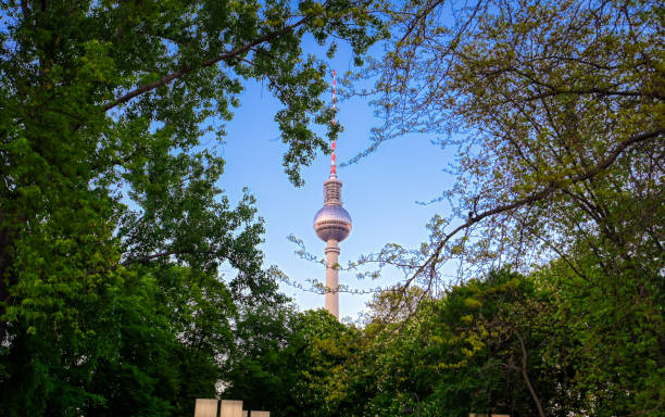 istock The Fernsehturm and Berlin, Germany at sunset 1171799411