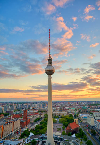 istock The Fernsehturm and Berlin, Germany at sunset 1171799443