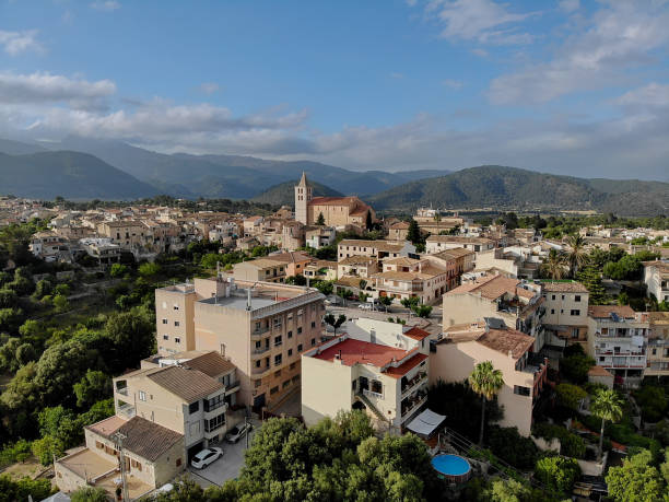 istock Aerial photo Campanet town 1171806726