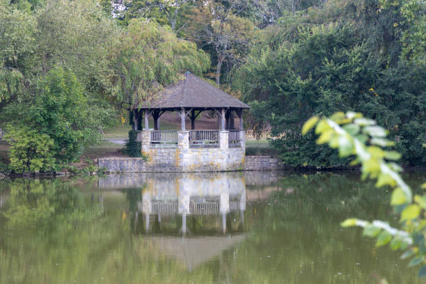 istock Gazebo on the lake 1171808400