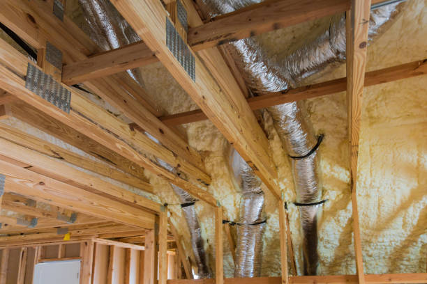 istock Air conditioner ventilation installation system in building a frame house 1171809835