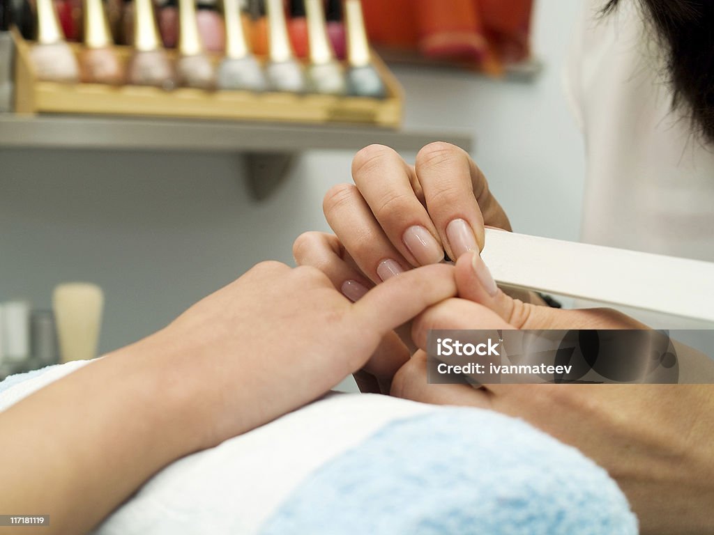 Preparação de Manicure - Foto de stock de Adulto royalty-free