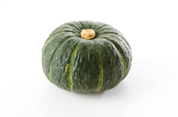 istock Japanese green pumpkin on white background 1171811727