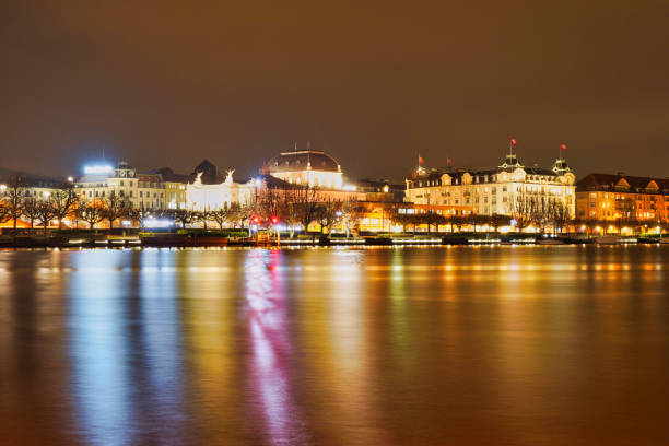 istock Switzerland rivers side beautiful architecture 1171813412
