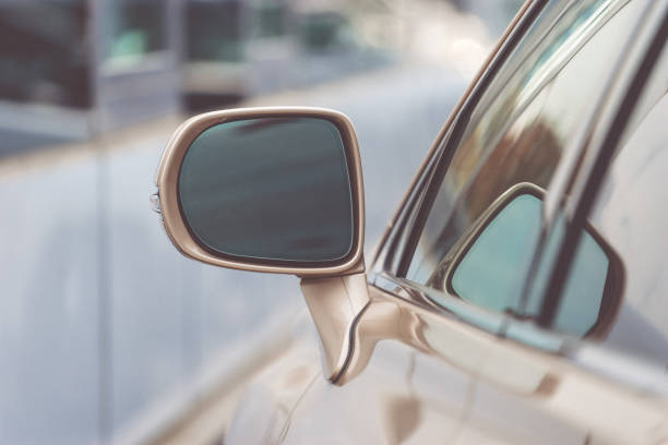 istock Background with car part and car mirror. 1171814267