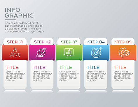 Process Present Business Presentation Process Chart Abstract Elements Of Graph Diagram ...